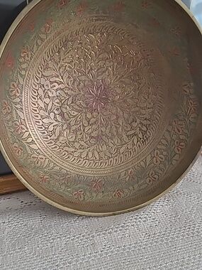 Decorative Etched Brass Wall Plate